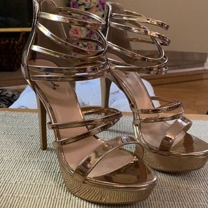 Classy and stylish Rose Gold 5in heels